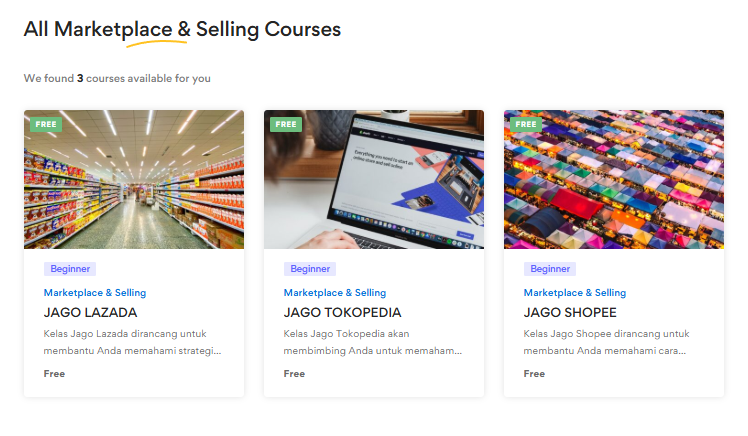 Belajar Jualan di Marketplace